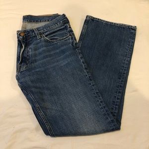 Hollister 31x32 Mens Boomer Low Rise Slim Jeans Lightly Distressed Blue